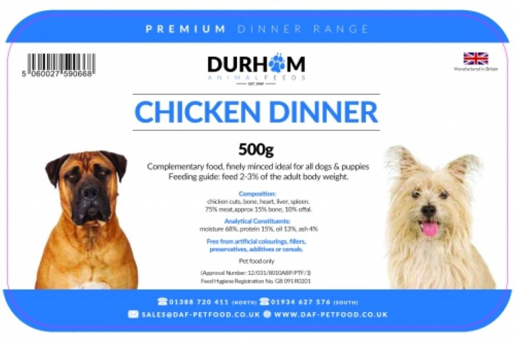DAF - Chicken Dinner (Free Range) - 500g